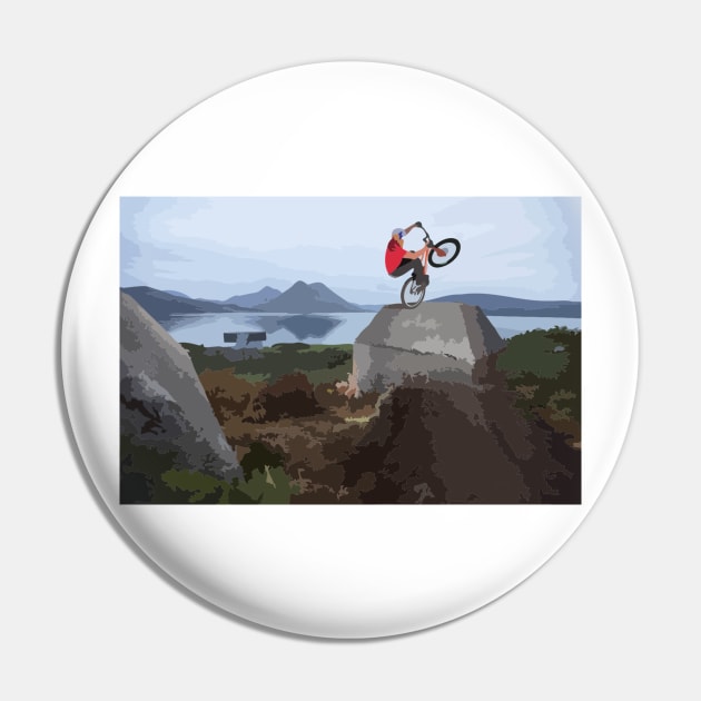 Danny MacAskill Painting Pin by gktb