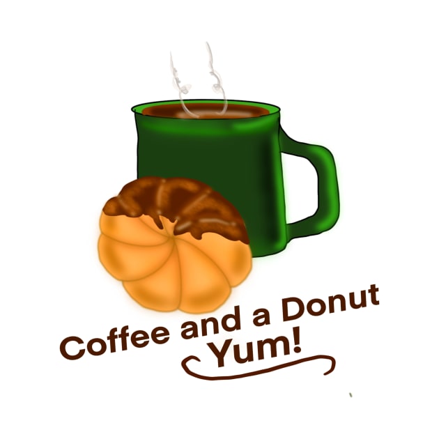 Coffee and a Donut by CATiltedArt