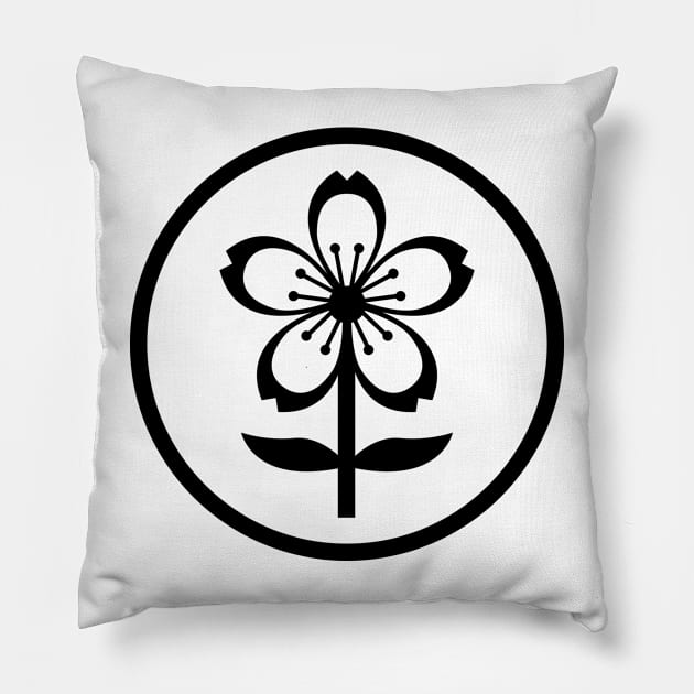 cherry blossom Pillow by somatosis