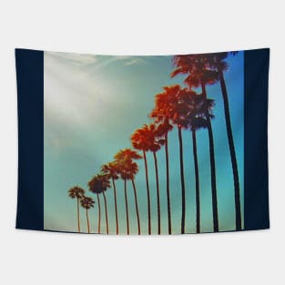 Standing Tall like the Palm Trees in a Summer Sky in San Diego California Tapestry