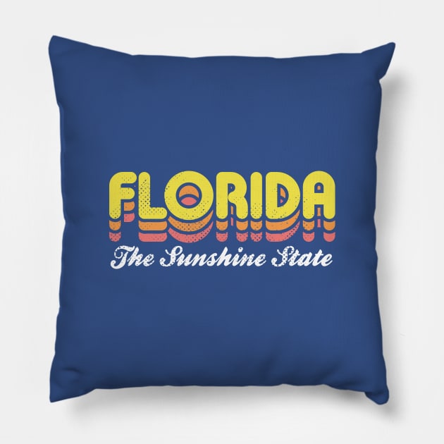 Florida The Sunshine State Pillow by rojakdesigns