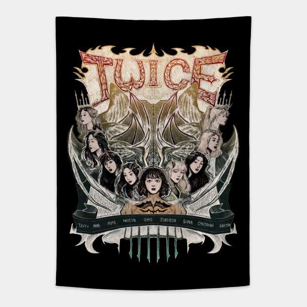 Twice Metal Ver. 2 Tapestry by BeeboJam