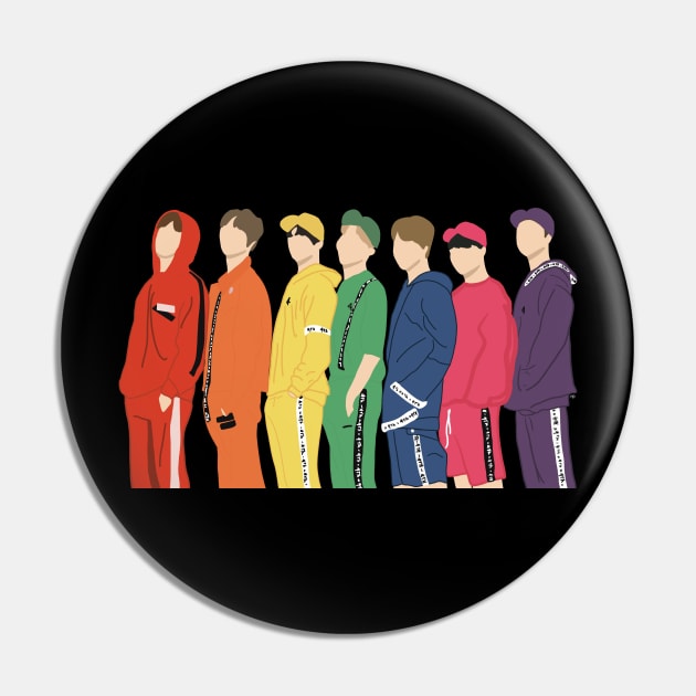 BTS muster rainbow photoshoshoot Pin by Bookishandgeeky