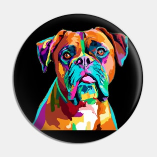 Boxer Pop Art - Dog Lover Gifts Pin