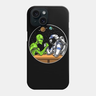 Alien Astronaut Arm Wrestling Phone Case