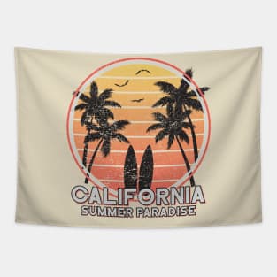 California Summer Paradise Vacation Summer Holiday Art Tapestry