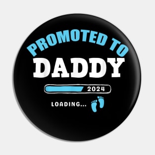 Promoted To Daddy Est 2024 Pin