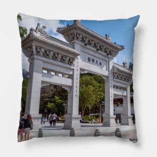 Po Lin Monastery, Lantau Island, Hong Kong Pillow