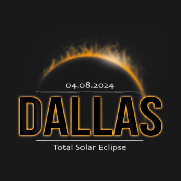 Dallas Texas America 2024 Path Of Totality Solar Eclipse by SanJKaka