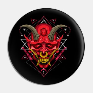 blood oni yokai mask Pin