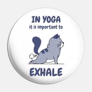 Funny Cat Yoga Pin