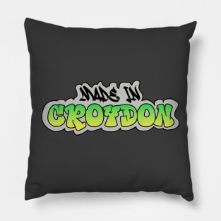 Made in Croydon I Garffiti I Neon Colors I Green Pillow