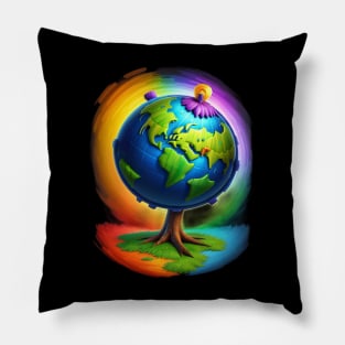 Earth Day Celebration Pillow