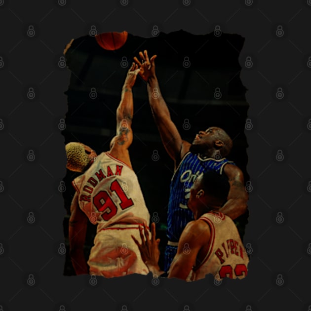 Shaq vs Rodman and Pippen Vintage by CAH BLUSUKAN