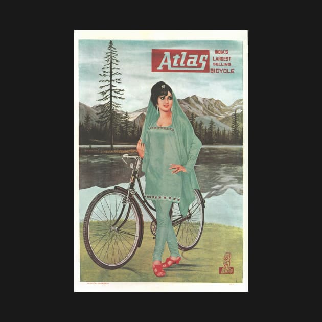 Atlas Bicycles - Vintage Bicycle Poster from 1971 by coolville