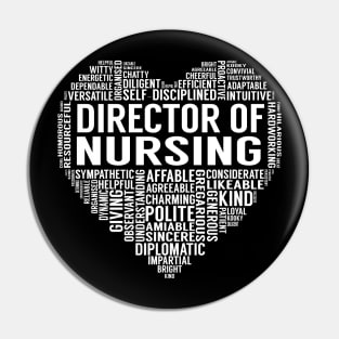 Director Of Nursing Heart Pin