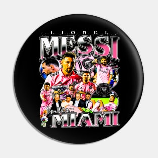 Lionel Messi Miami Retro Bootleg Pin