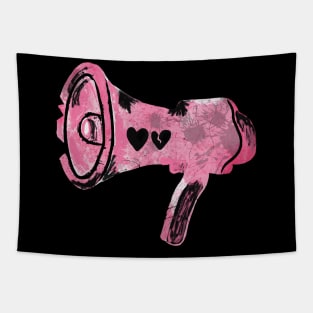 Black Hearts Megaphone Tapestry