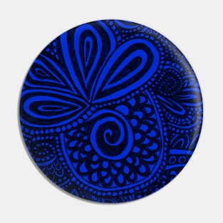 Cobalt Pina Swirls Pin