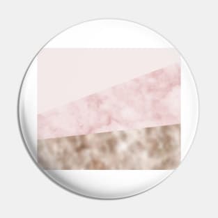 Urban blush marble geo Pin