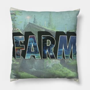 D2 greetings from the Farm Pillow