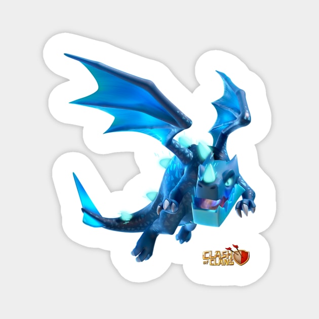 Electro Dragon - Clash of Clans Magnet by RW Designs