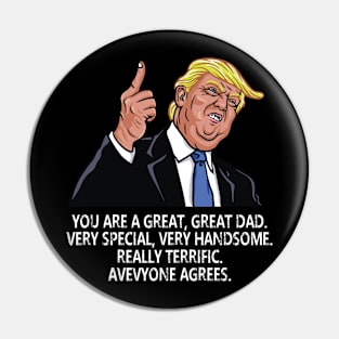 Donald trump father's day great dad Pin