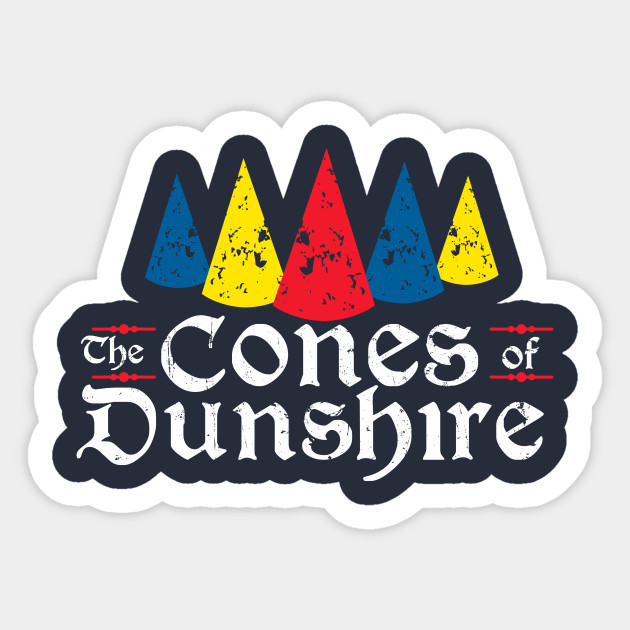 The Cones of Dunshire - Parks and Rec - Parks And Rec - Sticker