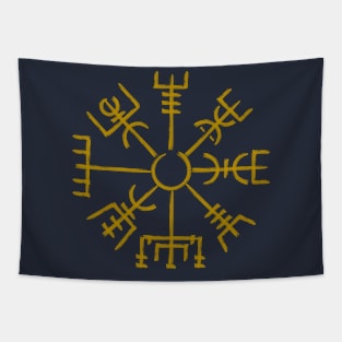 Norse Vegvisir Rune Symbol Tapestry