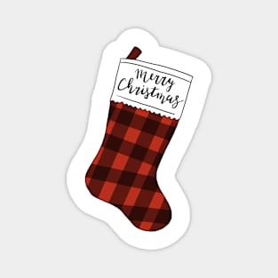 Merry Christmas Stocking Magnet