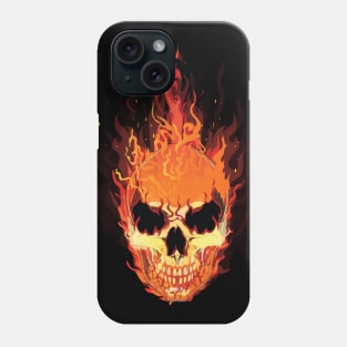skull fire Phone Case