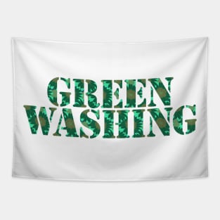 Typography Greenwashing Tapestry