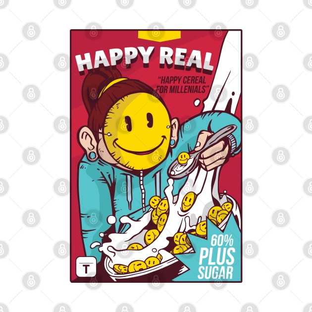 SMILEY CEREAL BOX by madeinchorley