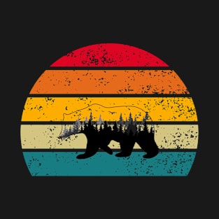 Vintage Retro Sunset Art Of Zoo T-Shirt