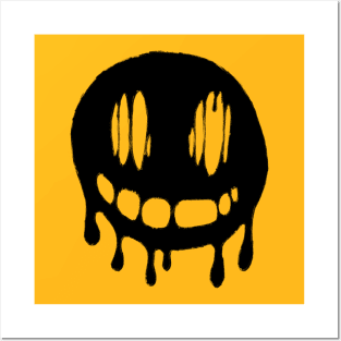 Drippy Smiley Face Wall Art