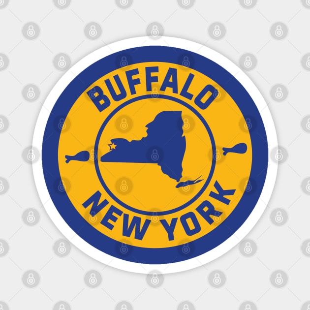 Buffalo NY Magnet by MAS Design Co