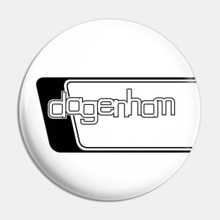 Dagenham in Escort Mexico style graphic: dark version Pin