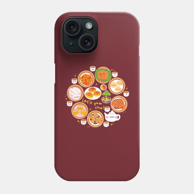 Let’s Yum Cha Phone Case by Figberrytea