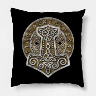 Mjolnir  - the hammer of Thor Pillow