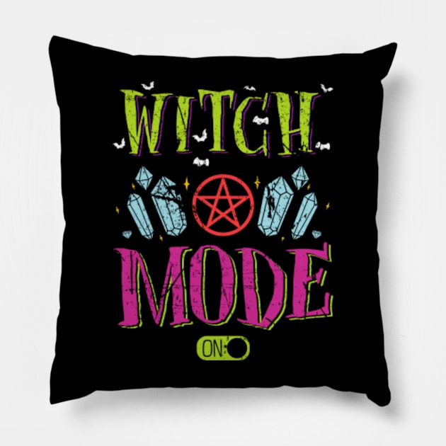 Witch Mode On Pillow by LemoBoy