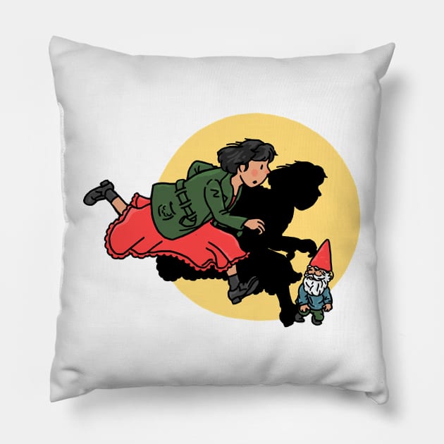 Retro Print The Adventures Amelie From Still Keeping Pillow by Macy XenomorphQueen