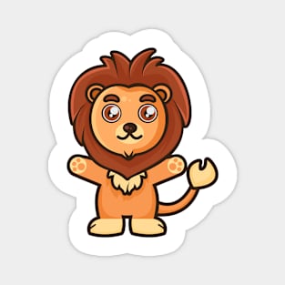 Funny Little Lion Magnet