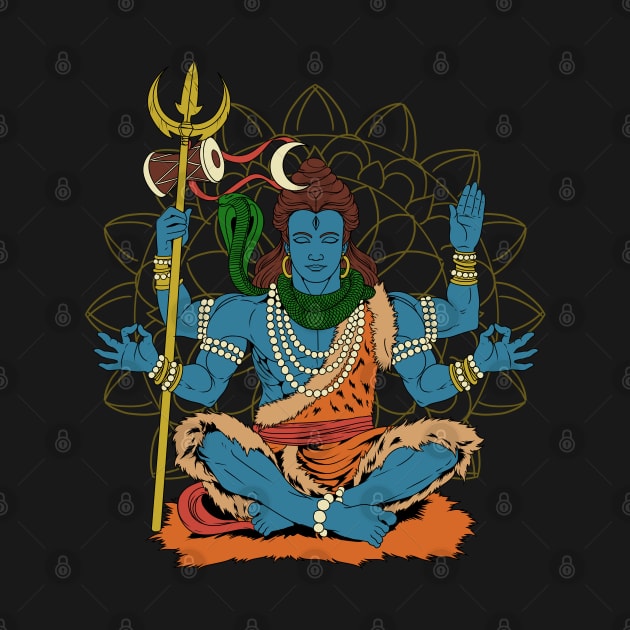 Hindu God - Shiva by Modern Medieval Design