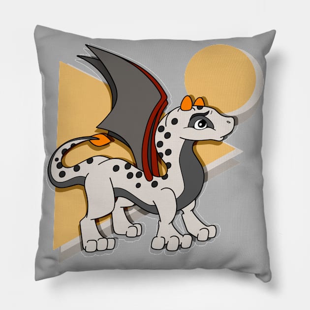 Kelvin the Dragon Pillow by RockyHay