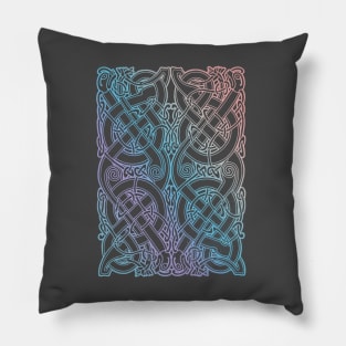 Celtic 4 dragon design Pillow