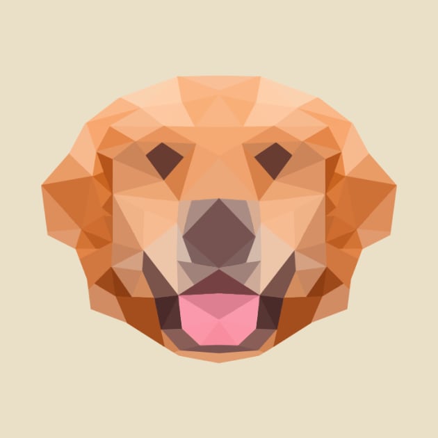 Golden Retriever Low Poly by Herman12354