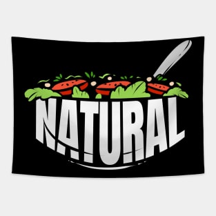 My Meal Is Vegetarian And Natural, Go Vegan Tapestry