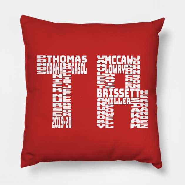 Toronto Raptors 2019 - 2020 Pillow by gin3art