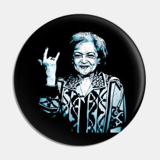 Betty White Pin