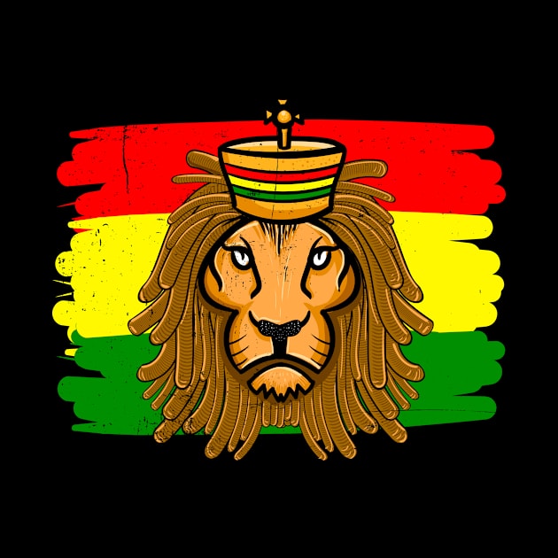 Reggae Gift Idea Rasta Gift for Jamaican Lion Of Judah by dconciente